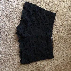 Shorts black laced